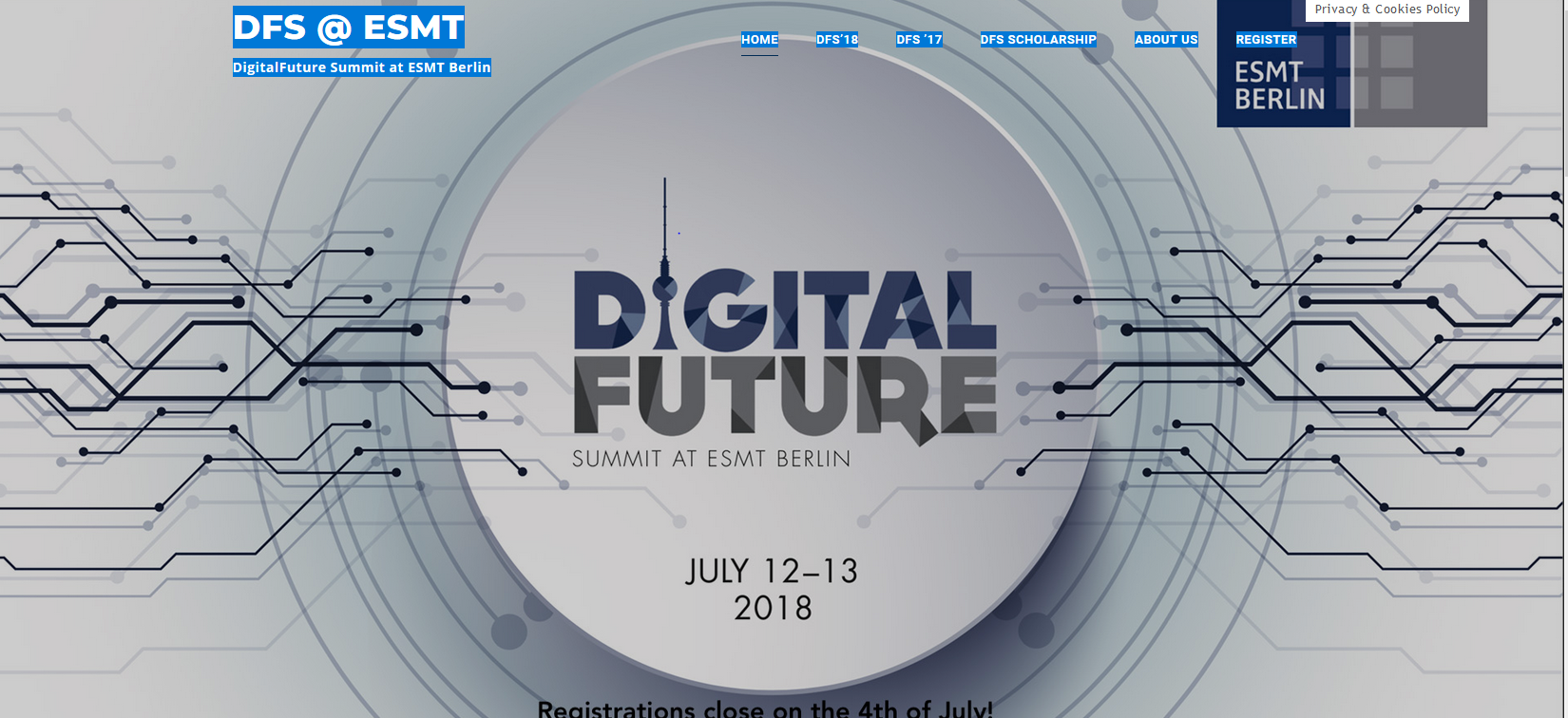 Digital Future Summit website image